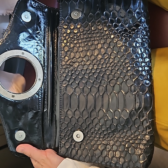 Black Envelope Clutch - Picture 5 of 5